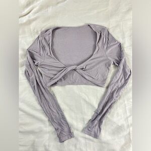 Set Light Purple Twist L/S Top